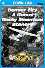 MegaSceneryEarth City Pack - Denver Plus Bonus Rocky Mountain Scenery