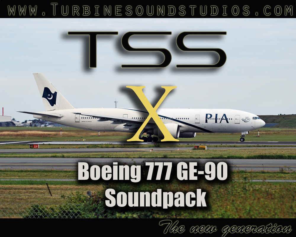 Boeing 777 GE-90 soundpack for FSX