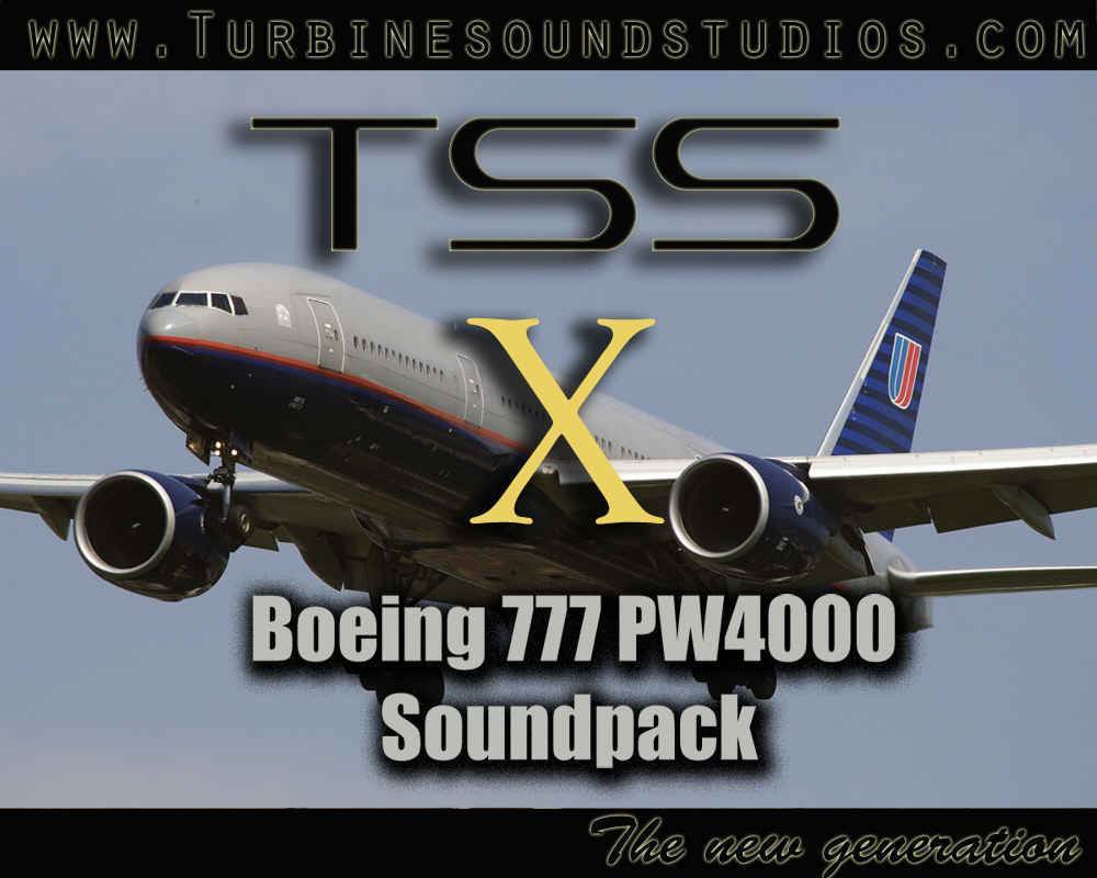 Boeing 777 PW4000-112 soundpack for FSX