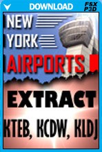 New York Airports X - KTEB KCDW KLDJ Extract