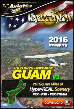 MegaSceneryEarth 3 - Guam 40 cm Ultra Res