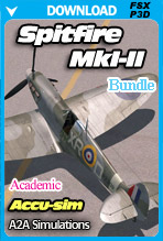 A2A Simulations - Accu-sim Spitfire MkI-II (FSX/P3D) ACADEMIC BUNDLE