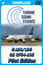 Embraer 195 GE-CF34 Pilot Edition Sound Package (FSX/P3D)