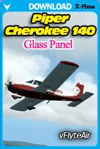 Piper Cherokee 140 Glass Panel for XPlane