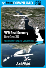 VFR Real Scenery NexGen 3D  Vol. 1: Southern England & South Wales