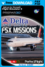 FSX Missions - A321 Delta Airlines (FSX/P3D)