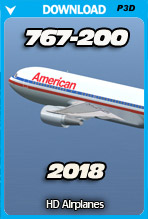 Boeing 767-200 v2018 (P3D)