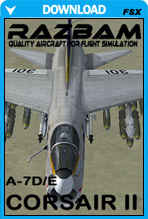 RAZBAM A-7E and A-7D Corsair II for FSX