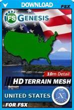 FSGenesis - United States Terrain Mesh FSX