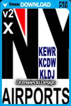 NY Airports v2 X Volume 1: KEWR, KLDJ, KCDW 