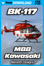 MBB/Kawasaki BK-117 (FSX/P3D)