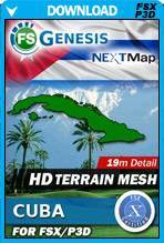 FSGenesis - NEXTMap Cuba Terrain Mesh