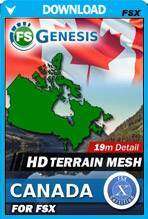 FSGenesis - Canada Terrain Mesh FSX