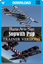 Rara-Avis Sim Sopwith Pup - Trainer Versions (FSX+P3D)