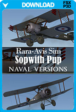 Rara-Avis Sim Sopwith Pup - Naval Versions Expansion (FSX+P3D)